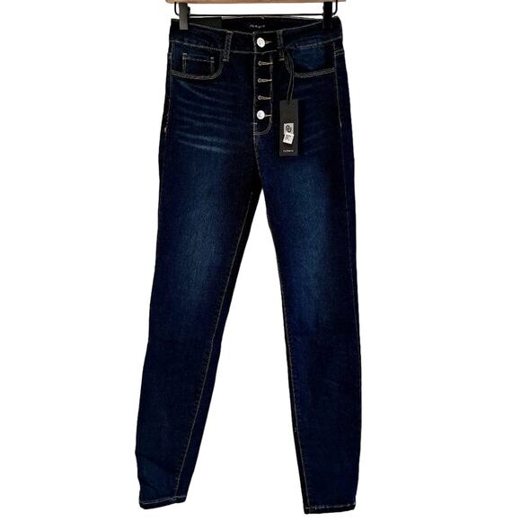 Numero Mid Rise Super Skinny Button Fly Jeans - Picture 1 of 7